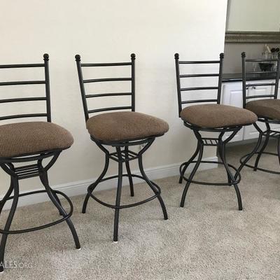 Bar stools 28.5 tall to top of seat 