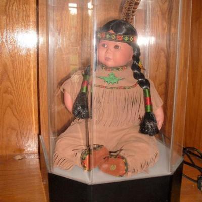 LIGHTED INDIAN DOLL