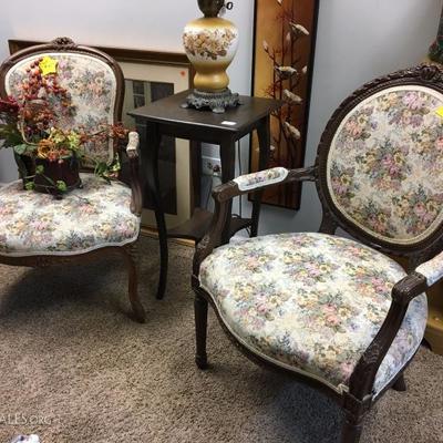 Vintage floral chairs - $95 each
