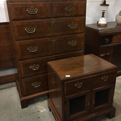 6 drawer tall dresser chest $150 and nightstand $75