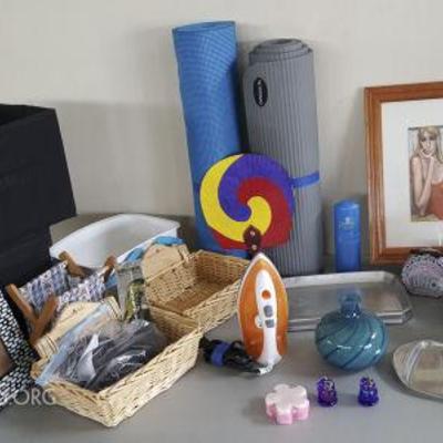 DCK094 Useful Household Goods - Steamer, Mats, Iron, Baskets & More

