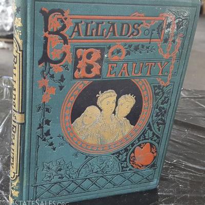 DCK077 Antique Book - Ballads of Beauty 1878
