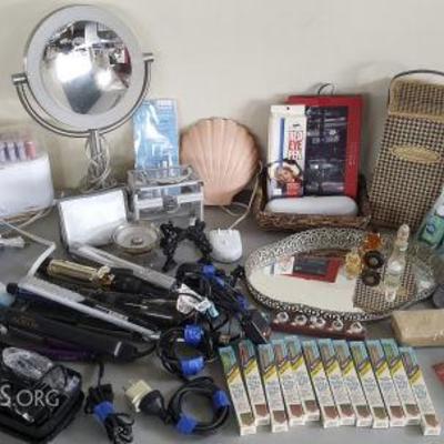 DCK089 Useful Toiletries - Curling Irons, Mirror, First Aid & More

