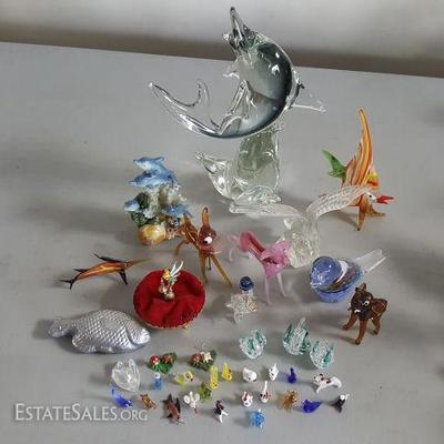DCK015 Delicate Miniature Glass Animals & More Décor
