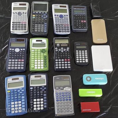DCK038 Large Calculator, Powerbank, Hard Drive Lot - TI, Casio & More #1
