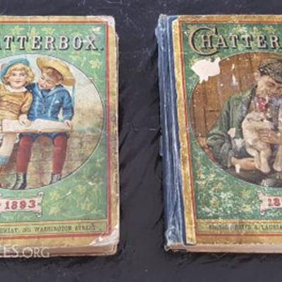 DCK081 Antique Books - Chatterbox 1893 & 1894 Estes & Lauriat
