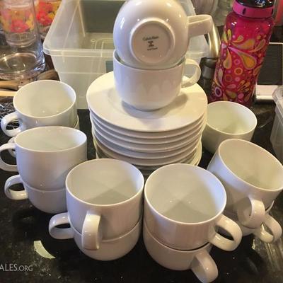 Calvin Klein cups & saucers
