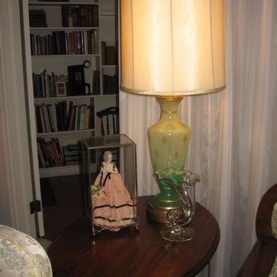 
Venetian glass fleur-de-lis table lamp