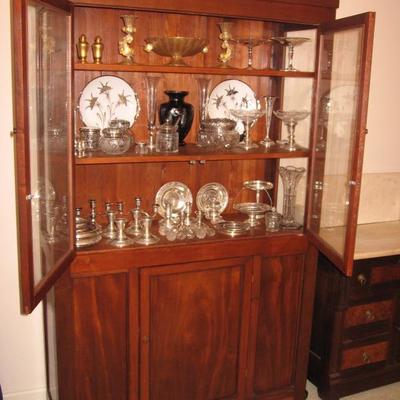 Glass-front china cabinet
