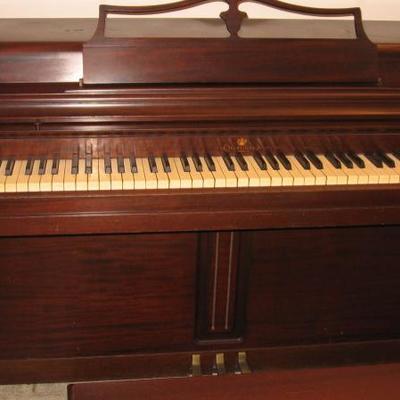 Wurlitzer upright mahogany piano 36x56x25 inches
