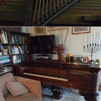 Antique Square Grand Piano