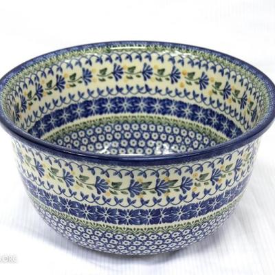hand painted Polish bowl
