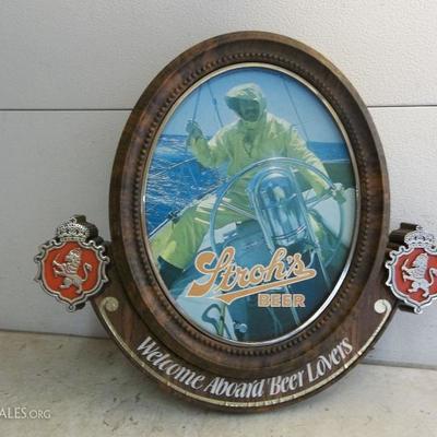 Vintage Strohs Beer Sign