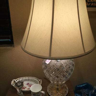 L:ead Crystal Table Lamps 