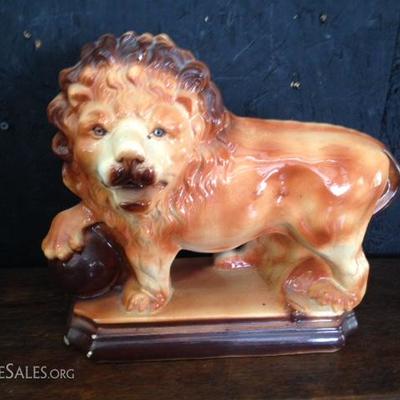 Porcelain Lion Figurine