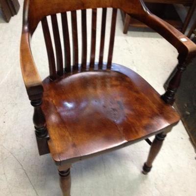Solid Wood Vintage Office Arm Chair