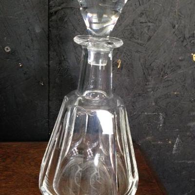 Crystal Decanter signed Baccarat