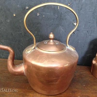 Hand Hammered Copper Kettle