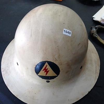WW II Civil Defense Helmet