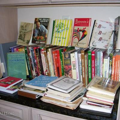 Cookbooks galore - lots of Louisiana titles
