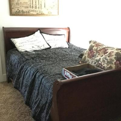 Queen sleigh bed and a sleep # bed 