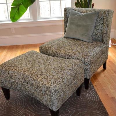 Rowe Furniture chair and ottoman