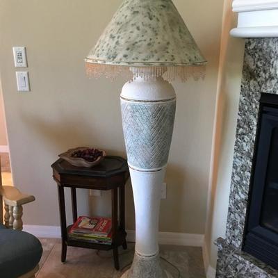 Floor lamp 61 tall ( has small chip on base) 