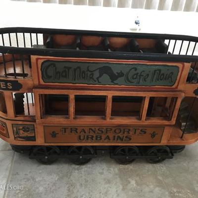 Super Cool vintage trolly, Super heavy owner says it was her husbands and they have had it a very long time! 