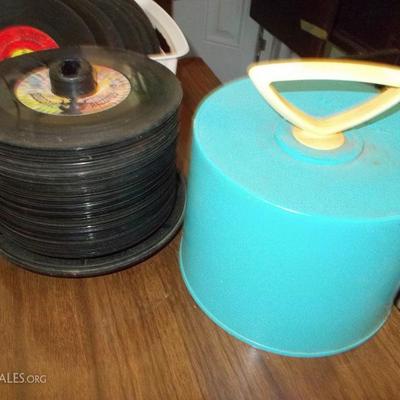 Vintage 45 case and records $50 [beach music]