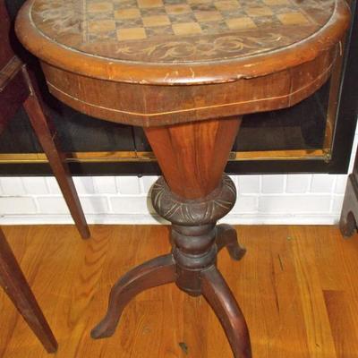 Antique game table $78 [needs repair]