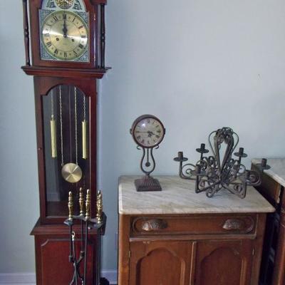 Antique washstand $180
Grandmother clock $110 [needs repair]