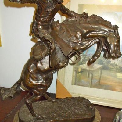 Frederick Remington bronze repro Bronco Buster conceived 1895 $800