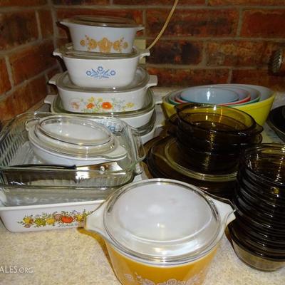 pyrex and corning ware
