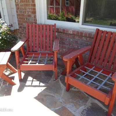outdoor wooden chairs 