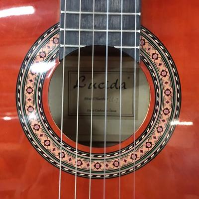 Classical guitar with stand