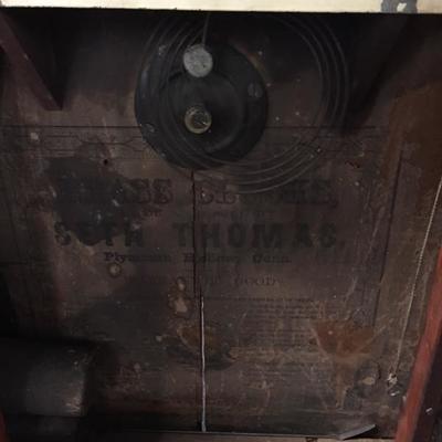 Old clock with weights