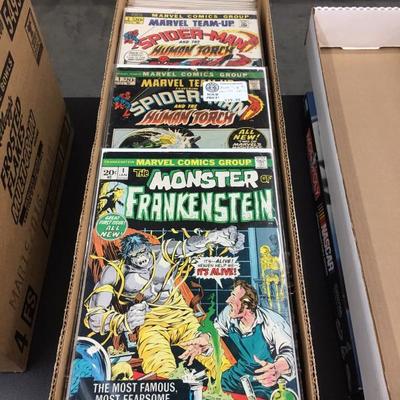 Long box of comics