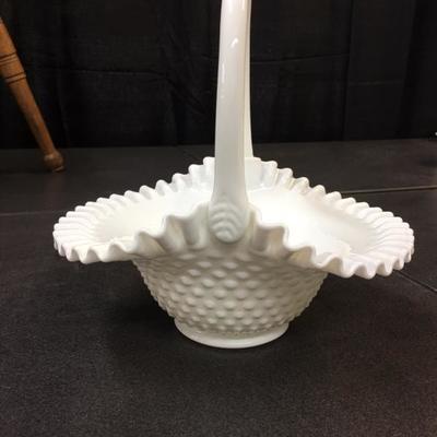 Fenton hobnail basket