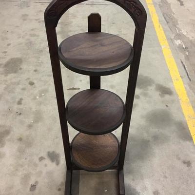 Vintage 3 tier pie pastry plant stand