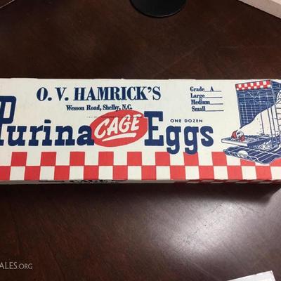 Vintage Purina egg carton