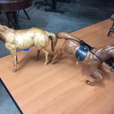 Leather horses
