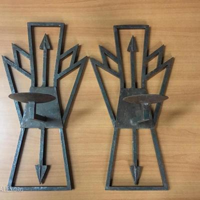 Southwestern candle sconces