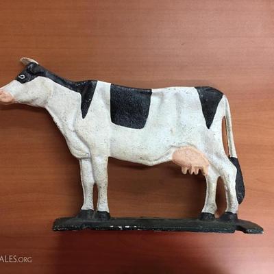 Cast iron cow doorstop