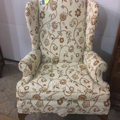 floral high back chair 