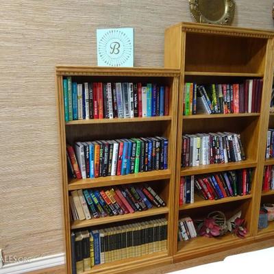 bookcases and books