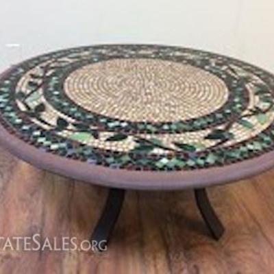 Mosaic Tile Top Table