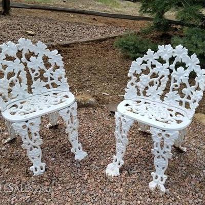 White Wrought Iron Chairs