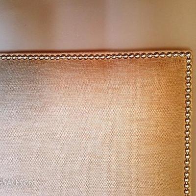 Linen and Silver Headboard