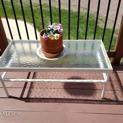 Tempered Glass Deck Coffee Table