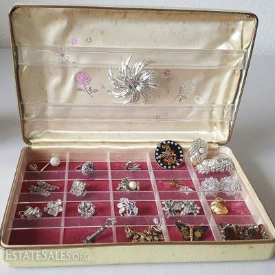 HKCT081 Vintage Jewelry Case, Costume Jewelry Findings
